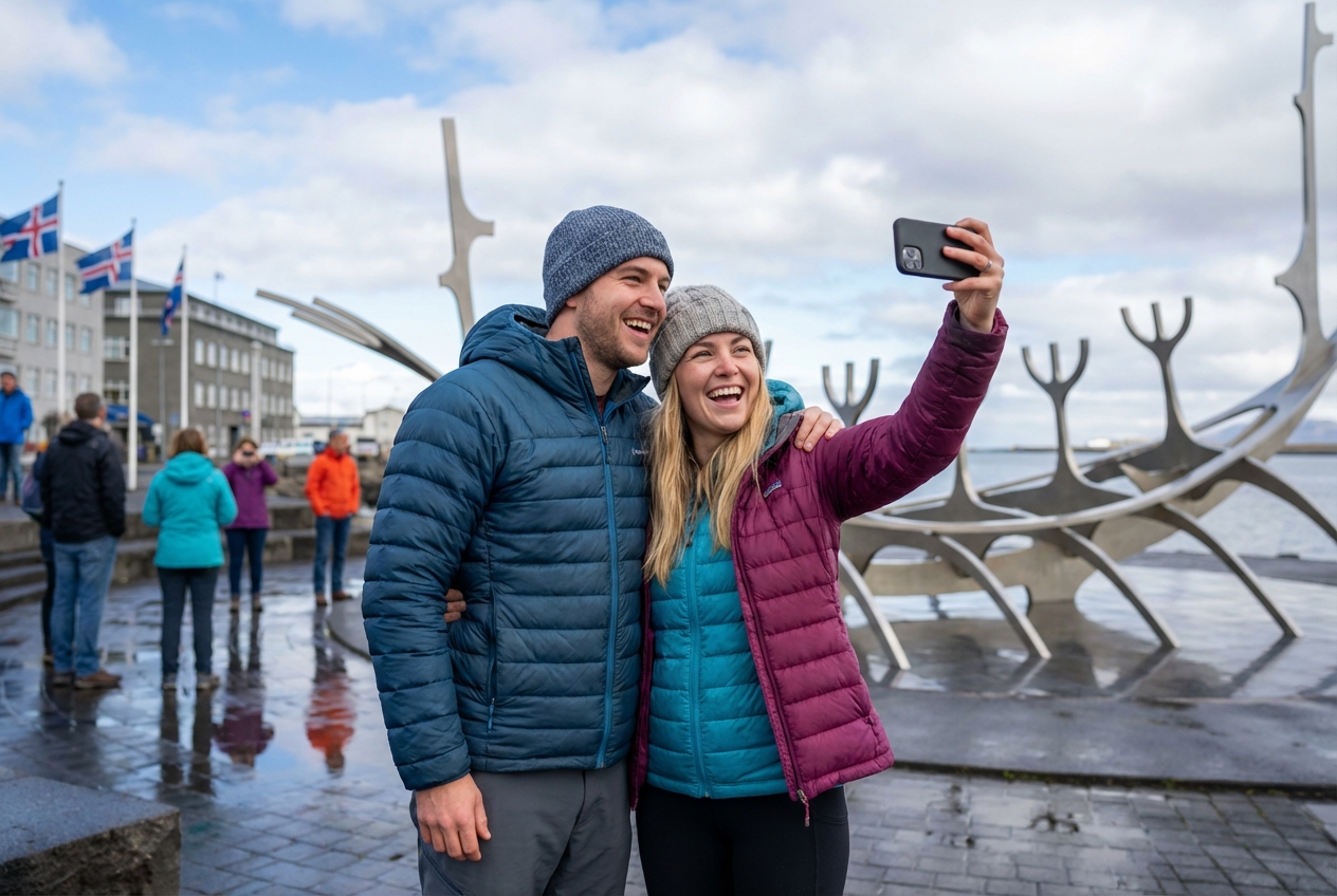 Reykjavík in 1 Day for Couples - Sunset geothermal ritual at Sky Lagoon ...